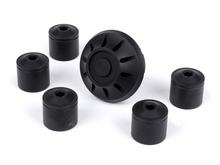 Abdeckkappen-Set Radmutter / Felge Ø 35mm Moto Nostra CNC, für Vespa ET2, ET4, GT, GTL, GTS, GTV, LX, LXV, S, Gilera Fuoco, Piaggio Fly, Hexagon, Liberty, MP3, Sfera RST, Zip FR, Zip II, Zip SP