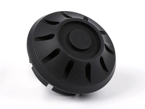 Abdeckkappe Radmutter / Felge Ø 35mm Moto Nostra CNC, für Vespa PX (-1984 hinten), Rally, Sprint, TS, GT, GTR, GS160, SS180, V50 Special (V5B ab Bj. 1972), V50N, SS50-90, PV125, ET3, für Vespa ET2, ET4, GT, GTL, GTS, GTV, LX, LXV, S, Gilera