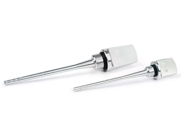 Set-Öleinfüllschrauben mit Peilstab, Motoröl + Getriebeöl Moto Nostra CNC für Vespa GTS HPE 300 / für Vespa GTS Super 125 / für Vespa GTS Super HPE 300 / für Vespa GTS Super Sport 125 / für Vespa GTV HPE 300 / Piaggio Beverly 125-300 / Piag