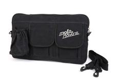 Sac à bandoulière en « toile cirée » à rabat pour coffre à bagages Moto Nostra avec porte-gobelet pour Vespa, Lambretta