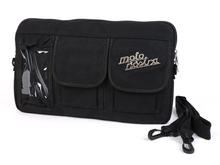 Sac à bandoulière à rabat pour coffre à bagages Moto Nostra en « toile cirée » avec poche pour téléphone portable pour Vespa, Lambretta