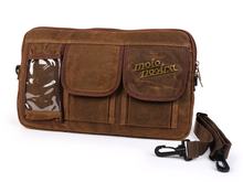 Sac à bandoulière à rabat pour coffre à bagages Moto Nostra en « toile cirée » avec poche pour téléphone portable pour Vespa, Lambretta