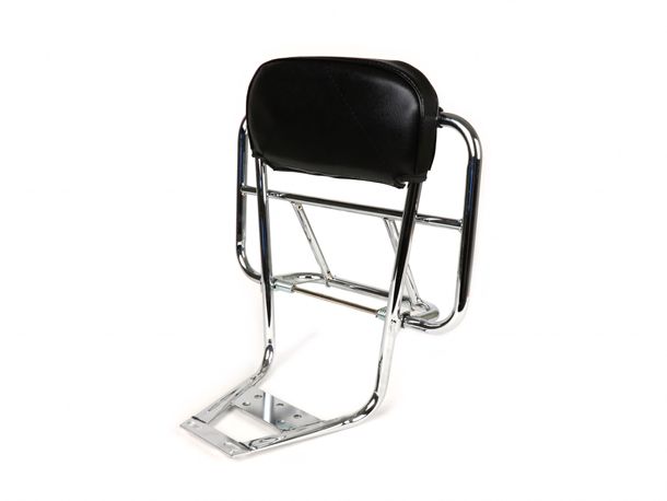 Moto Nostra V2 luggage rack with backrest for Vespa PX80/PX125/PX150/PX200