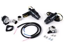 Blinker Nachrüst-Set für Lenkerendenblinker Moto Nostra LED E-Kennzeichnung 6V Ø 24mm für Vespa Smallframe V50, 50N, PV, ET3 / Largeframe Rally, Sprint, TS, GT, GTR, SS180