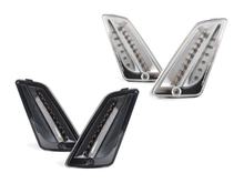 Blinker-Set Moto Nostra vorne dynamisches LED Lauflicht, Tagfahrlicht, E-Prüfzeichen für Vespa GT, GTL, GTV, GTS 125-300, HPE, Supertech (2019-2022)