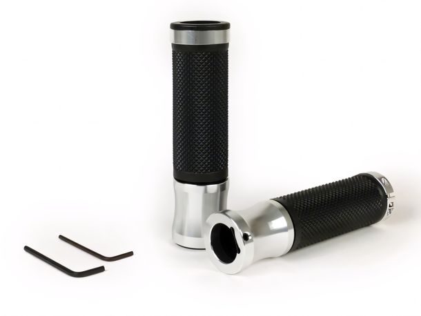 Moto Nostra aluminum rub diamond pattern grips for Vespa GT, GTL, GTS 125-200-250-300cc