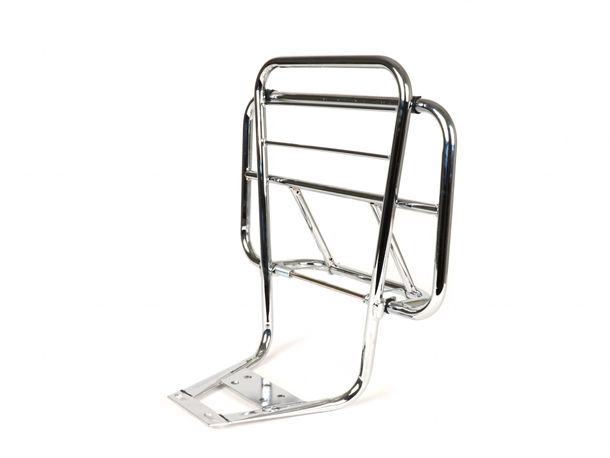 Porte-bagages avec dossier pour Moto Nostra V2 pour Vespa PX80, PX125, PX150, PX200