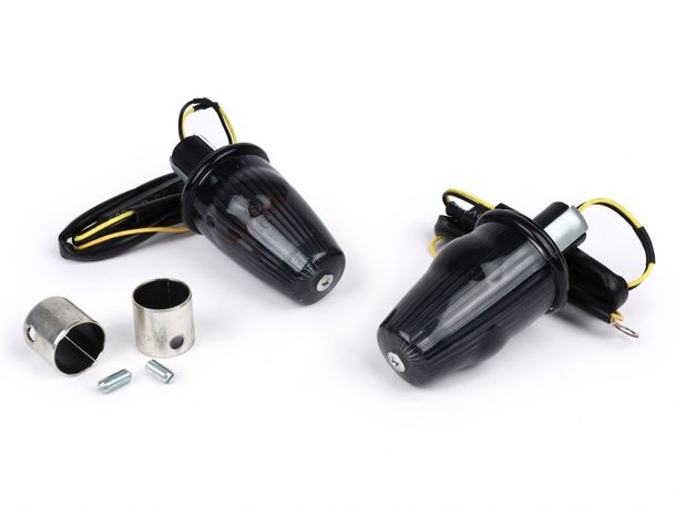 Blinker Nachrüst-Set für Lenkerendenblinker Moto Nostra LED E-Kennzeichnung 12V Ø 24mm für Vespa Smallframe PK S / XL / XL2 / HP / Largeframe PX, T5, LML