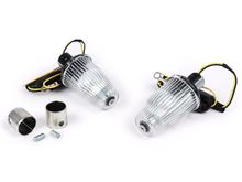Blinker Nachrüst-Set für Lenkerendenblinker Moto Nostra LED E-Kennzeichnung 12V Ø 24mm für Vespa Smallframe PK S / XL / XL2 / HP / Largeframe PX, T5, LML