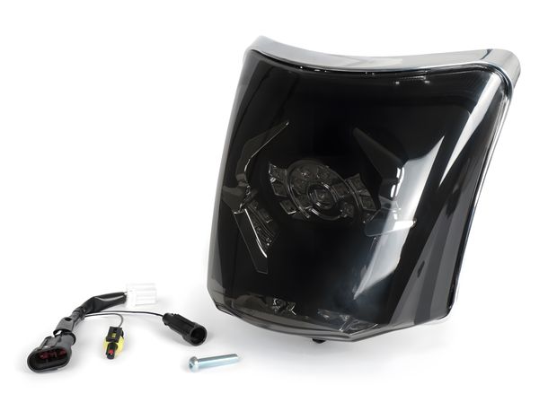 Rücklicht inkl. Rahmen Moto Nostra 4 Corsa LED Glas weiß  für Vespa GTS (2019-2022): GTS125 iGet, GTS300 HPE, GTS SUPER 125 / 300 HPE, GTS SUPERSPORT 125 / 300, GTS SUPERTECH 125 / 300 HPE