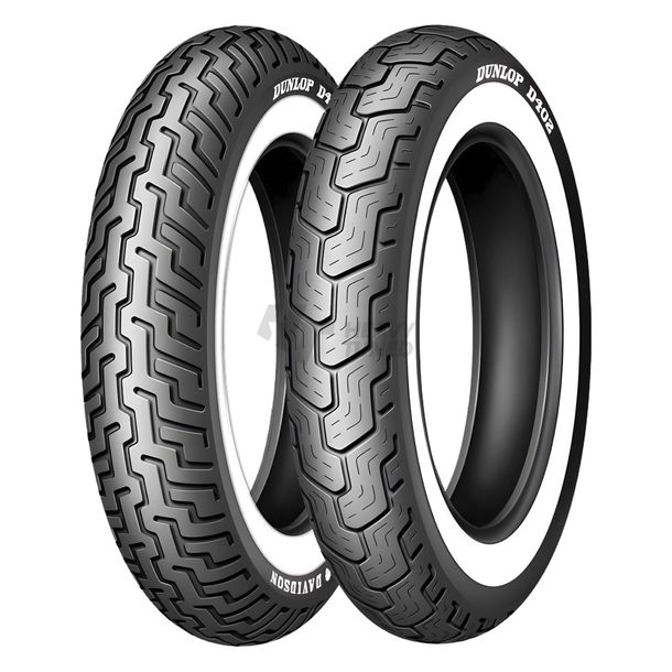 Neumático Dunlop D402 H/D MT90 B16 74H TL WW pared blanca trasero
