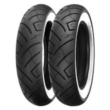 Pneu Shinko SR-777 130/90-16 73H TL WW blanc paroi arrière