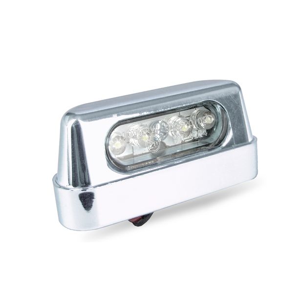 Kennzeichenbeleuchtung LED TNT chrom mit Zulassung – Bild 1