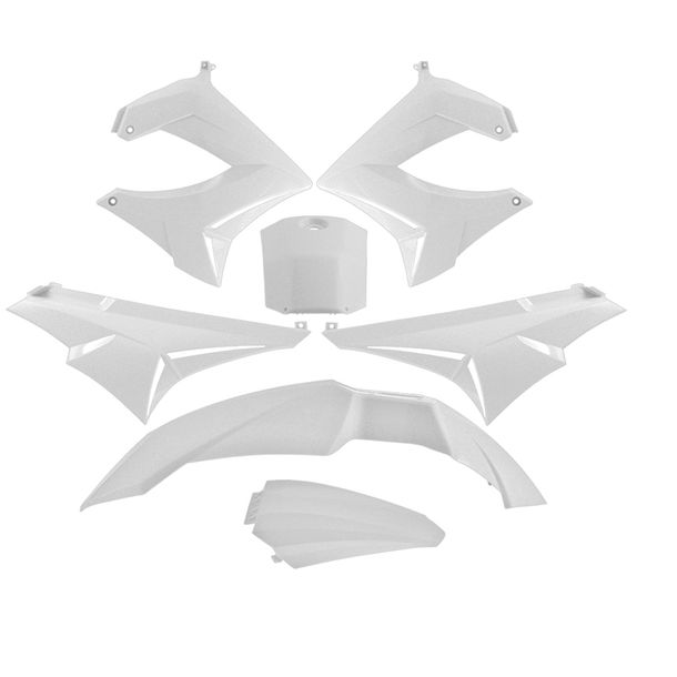 Verkleidungskit TNT 7-teilig weiß für Derbi Senda SM1 DRD R Pro X-Race SM – Bild 1