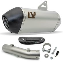Rear silencer LeoVince LV-14 RACING stainless steel, carbon cap & heat shield for Honda XL 750 Transalp Urban / Easy Travel / Travel Edition Year 2023 - 2024 E5 / Year 2025 - 2026 E5+