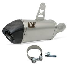 Silencieux arrière LeoVince LV-14 avec homologation, acier inoxydable, embout en carbone pour BMW R 1300 GS ann. 2023 - 2026 E5+ / Adventure ann. 2024 - 2026 E5+ / R / RS ann. 2025 - 2026 E5+