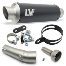 Silencieux LeoVince GP CORSA RACING Black Edition acier inoxydable noir pour CF Moto 450 SS / SR ann. 2023 - 2024 E5