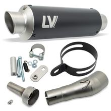 Silencieux arrière LeoVince GP CORSA RACING Black Edition acier inoxydable noir pour Kawasaki Ninja 250 / 300 R / ABS ann. 2013 - 2016 E3 / Z 250 / 300 / ABS ann. 2015 - 2016 E3