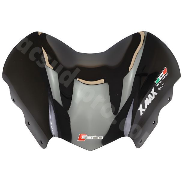 Faco Sport windscherm, rookgrijs, 250x380mm voor MBK Skycruiser, Yamaha YP X-Max 125/250 ccm jaar 2010