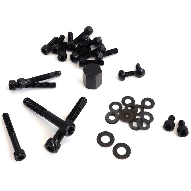 Tornillos de carenado TNT, negros para Yamaha BWs Easy, MBK Stunt Original Naked Booster NG BWS 50 cc modelo 1999 - 2016