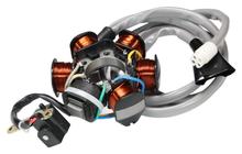 Estator da Dinamo TNT, 294971 para Aprilia Mojito, Piaggio Liberty RST Habana Custom Hexagon LX 4 Vespa ET4 Sfera 125 ccm