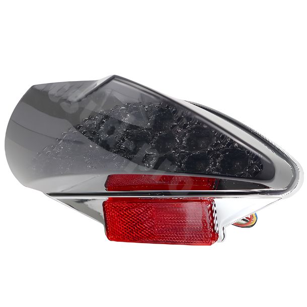 Tail light/TNT indicator with approval, smoke grey for MBK Nitro Naked, Yamaha Aerox Cat 50/100 ccm model year 1999 - 2003