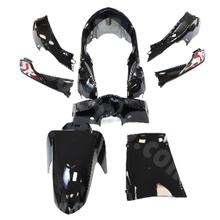 Kit de carénage TNT 8 pièces, noir, pour SYM Symphony SR Euro3 Euro5 Euro4 50/125 ccm construit en 2010 - 2018