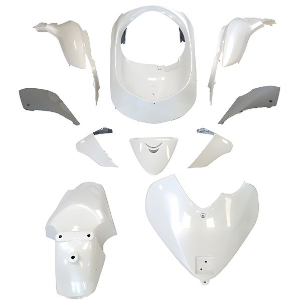 TNT 10-delige kuipset, wit voor Honda SH i 125/150 cc modeljaar 2005 - 2009