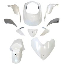 Kit de carénage TNT 10 pièces, blanc pour Honda SH i 125/150 cc année modèle 2005 - 2009