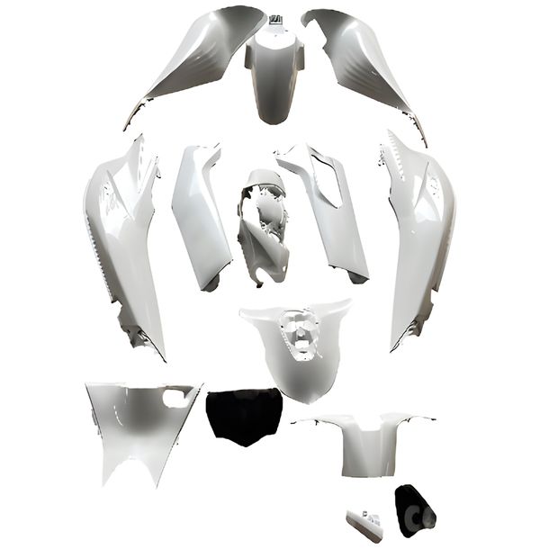 Kit de carenado TNT de 13 piezas, blanco para Honda SH i AD 125/150 cc, modelo 2020-2024