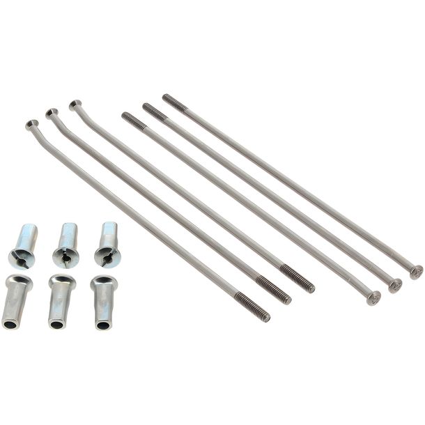 Set di raggi RFX 17" Argento / Argento 36 raggi per cerchio completo RFX