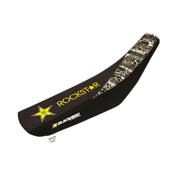 Housse de selle Blackbird Rockstar Energy pour Kawasaki KX F 250 / 450 cm³ Année de fabrication 2019 - 2023