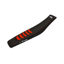 Capa de Assento Blackbird Double Grip 3 Preto / Vermelho para Hyosung TE Rapier 450 ccm Ano. 2008 - 2010
