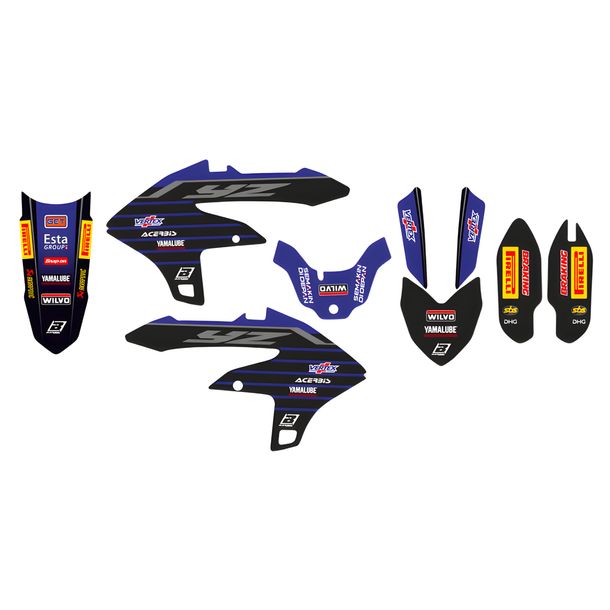 Aufkleber-Kit Blackbird Yamaha Factory Racing 22 für Yamaha YZ F 450 ccm Bj. 2023 - 2024