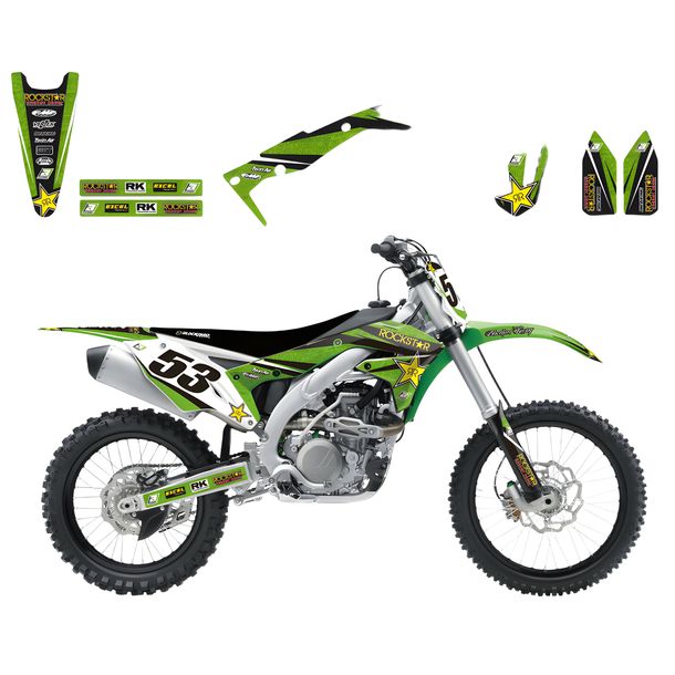 Dekorkit Blackbird Rockstar Energy für Kawasaki KX F 250 ccm Bj. 2009 - 2012