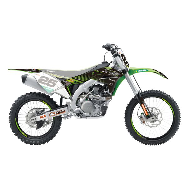 Dekorkit Blackbird Kawasaki Racing Team 2018 für Kawasaki KX F 450 ccm Bj. 2016 - 2018