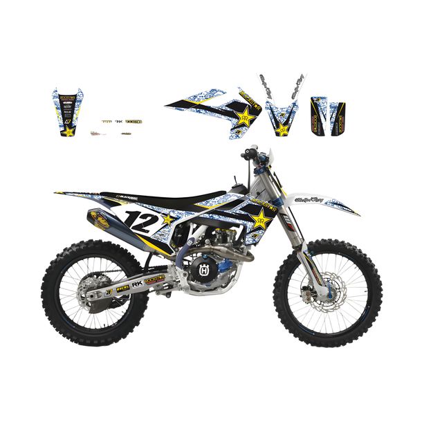 Dekorkit Blackbird Rockstar Energy für Husqvarna FC FE 250 - 501 ccm Bj. 2014 - 2016