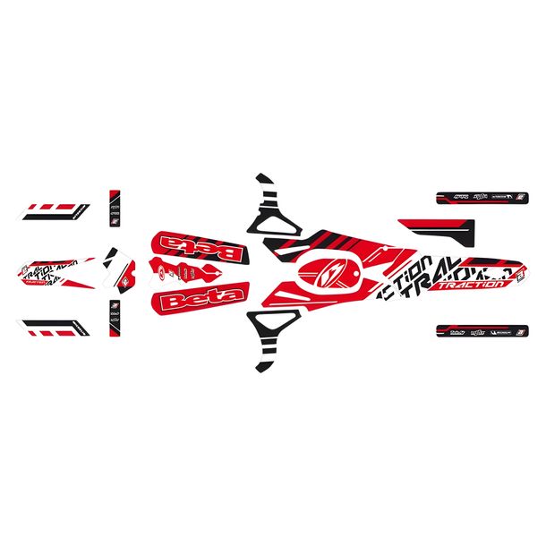 Traction Stickers Kit Blackbird for Beta REV3 125 - 270 ccm Yr. 2005 - 2008