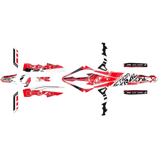 Traction Stickers Kit Blackbird für Beta Evo Factory SS Junior Senior 80 - 300 ccm Bj. 2009 - 2016