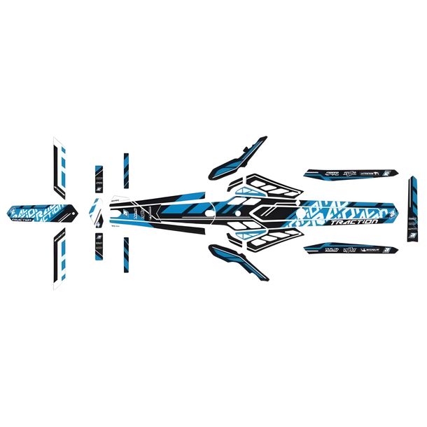 Kit Adesivi Trazione Blackbird Mercury 0,5 mm per Sherco ST 2.9 Trial 125 - 300 ccm Anno 2010 - 2015