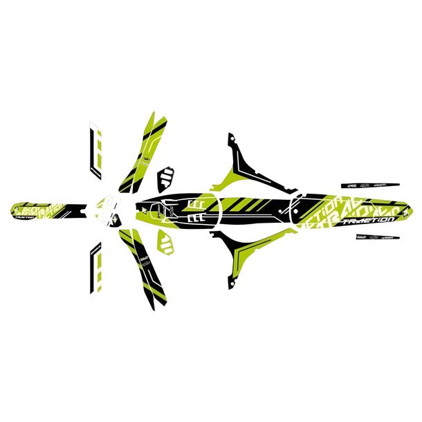 Traction Stickers Kit Blackbird Ossa TR250i 0,5mm kratzfest für OSSA TR i Explorer 250 ccm Bj. 2012 - 2015