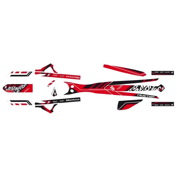 Traction Stickers Kit Blackbird Montesa Cota 260RT 0.5mm scratch-resistant for Honda 4RT Montesa Cota Race Replica 260 ccm Model Year 2014 - 2020