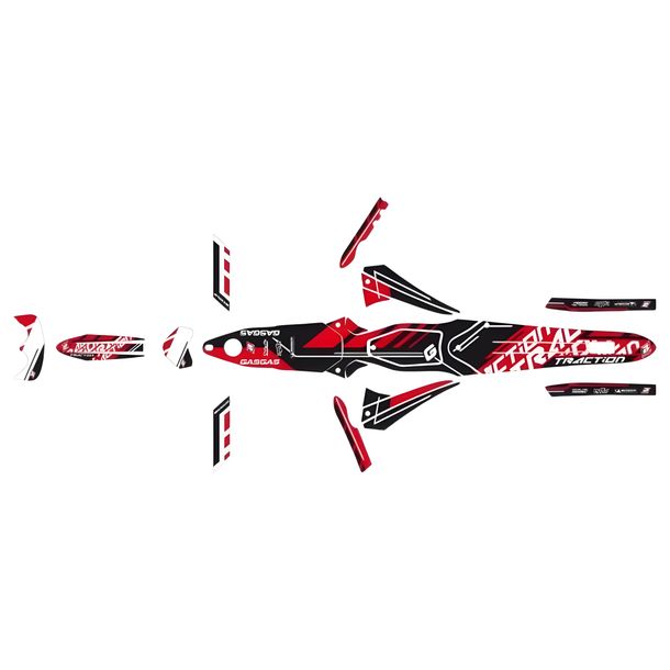 Traction Stickers Kit Blackbird für Gas TXT 2 Pro Racing Replica 80 - 300 ccm Bj. 2000 - 2022
