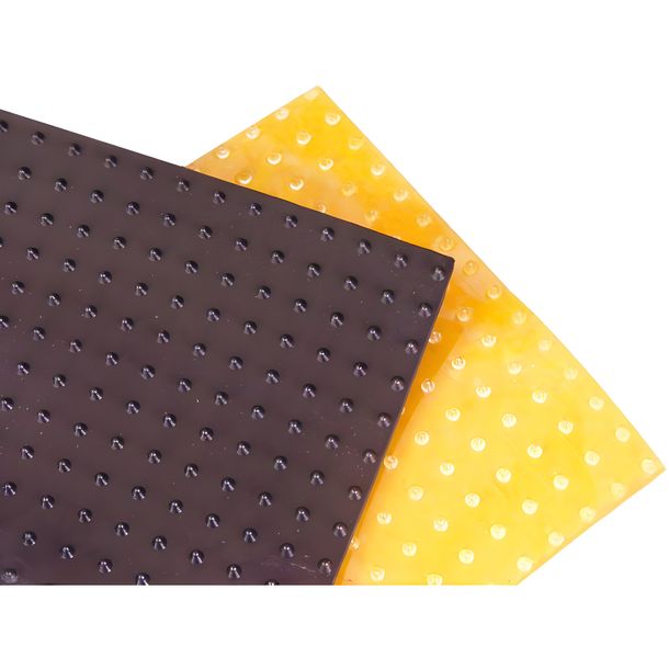 Klebefolie Anti-Rutsch Blackbird lange Spikes 25x18cm schwarz