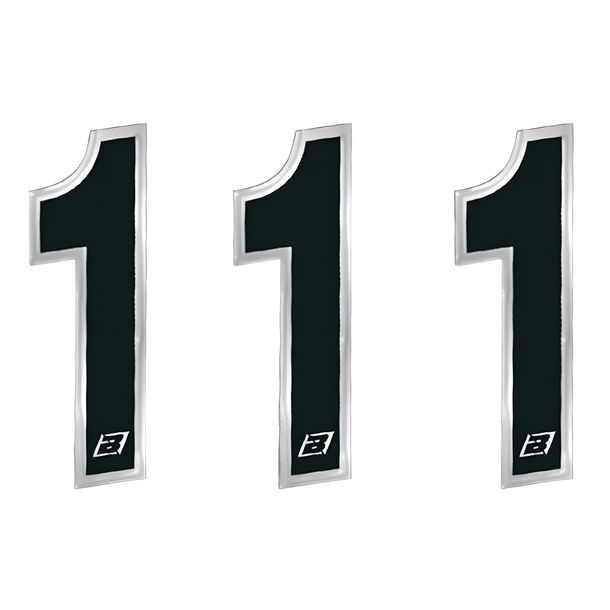 Racing Numbers Blackbird 15x7 cm lightweight material