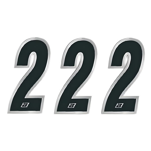 Racing Zahlen Blackbird 15x7 cm leggero