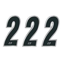 Racing Zahlen Blackbird 15x7 cm leve