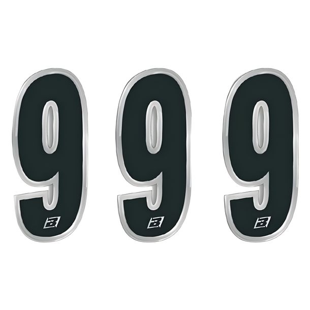 Racing Numbers Blackbird 15x7 cm lightweight material