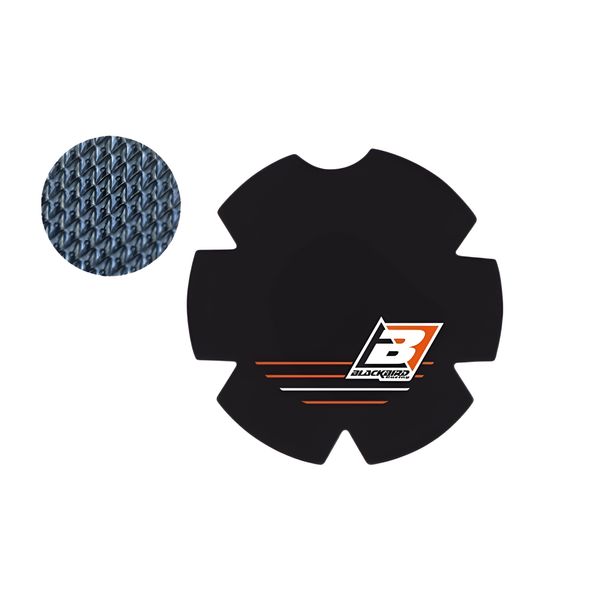 Adesivo coperchio frizione Blackbird Nero / Arancione per KTM EXC Sixdays SX XC-W 125 - 250 ccm Anno 2017 - 2023