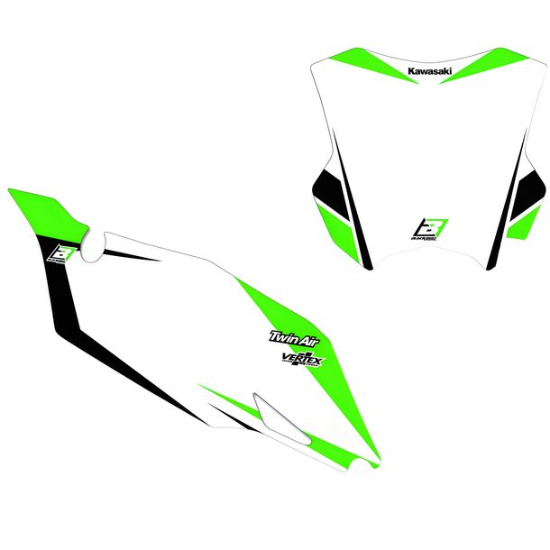 Kit decorativo adesivi Blackbird per Kawasaki KX F 250 / 450 ccm Anno 2009 - 2012